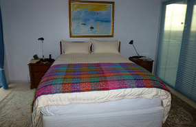 The Pashmina on our Bed at Home in Australia