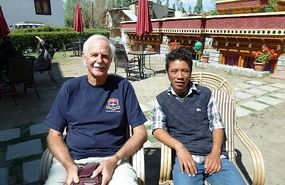 Alan and Rigzen at our Hotel
