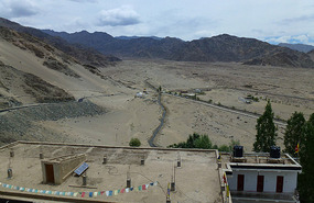 Arid View From Thiksey Monastery
