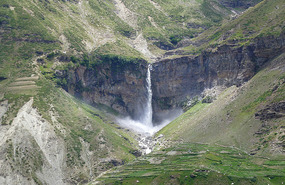 Enchanting Waterfall on our Way to Manali