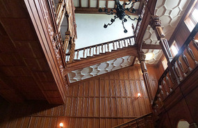 Beautiful Timber Stairway, Viceregal's Lodge