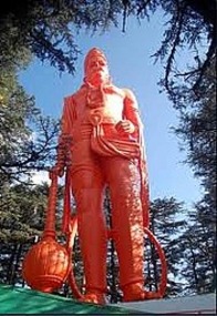 Garish 36 m Statue of Lord Hanuman, Jakhu Temple