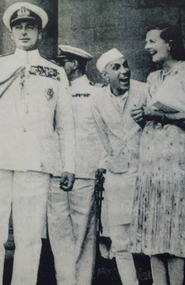Lord & Lady Mountbatten with Pandit Janahar Nehru