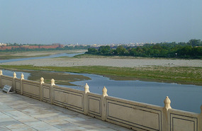 Yamuna River From the Taj Mahal