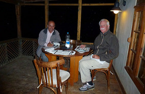 Alan and Sadruddin at Shigar Fort