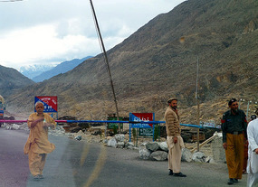 Serious Stuff  - Road Block at Chilas