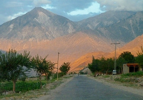 Sunset at Chilas (c. Ishaq Ali)