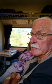 Alan in Deep Thought on the Grafton XPT to Sydney
