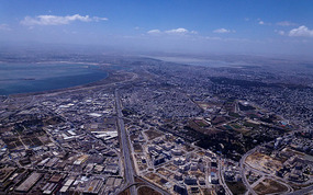 The Sprawling City of Tunis and Lake Tunis
