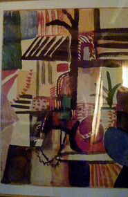 Auguste Macke's "Mann mit Esel" in our Hotel Room