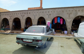 Shopping Arcade in a Village Toward Midelt