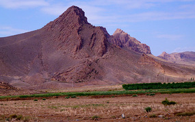 Unusual Mountain Formation Out of Midelt