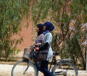 Two Young Students in Tengdahot Village