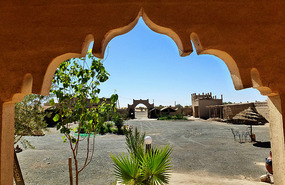 Courtyard From our Hotel Room, Merzouga