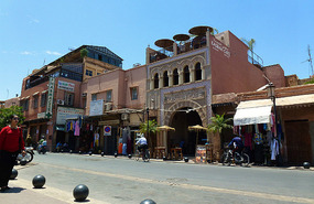 In the Tourist Zone - Shops of Marrakech