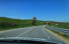 Wind Farms from Agrigento to Palermo