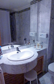 Our Plush Bathroom at the Tunis Sheraton