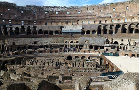The Interior and "Hypogeum" of the Colosseum