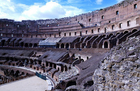 View of the Seating of the Colosseum
