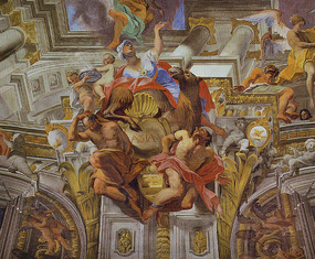 Fresco of Asia, Church of St Ignatius of Loyola