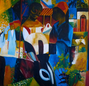 Auguste Macke's Market In Tunis
