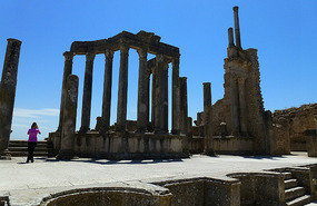 Buildings Facing the Seating Area of the Theatre