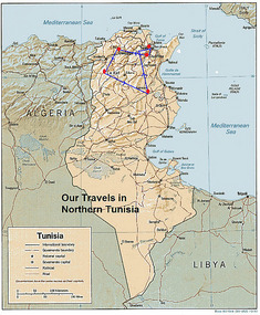 Our Travels for the Day in Northern Tunisia