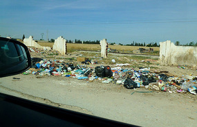 Rubbish Along the Road to Oudhna