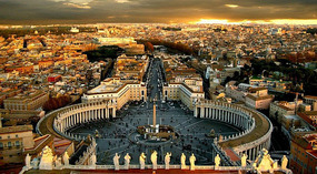 Aerial View of the Vatican and St Peter's Square*
