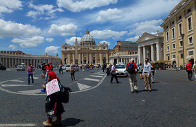 Incongruous Sight - A Muslim Beggar at the Vatican