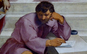 Self Portrait of Raphael (Enlarged from Painting)