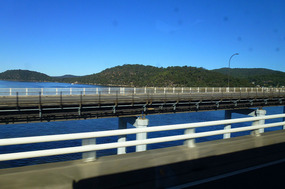 Crossing the Hawkesbury River at Brooklyn