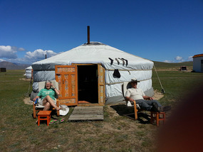 Deb and Ian on an Earlier Trip in Mongolia