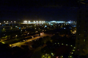 View of Pudong Airport from Our Ramada Hotel