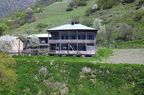 Farm Houses Toward Ushguli