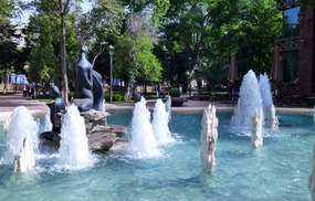 Fountains Nearby Our Austin Hotel, Baku