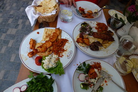 Our Meal of Chicken & Beef Kebabs