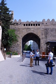 Television Crew at the Gate to the Old City