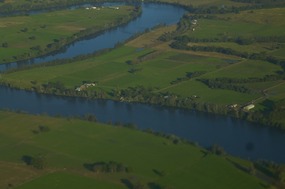 The Manning River Approaching Taree Airport
