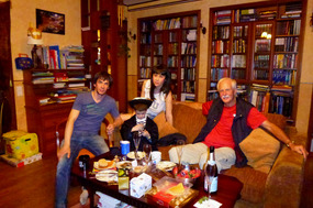 Moscow Friends Eugene, Irina and Slava with Alan