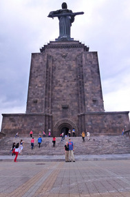 Dwarfed by Mother Armenia Statue & Military Museum