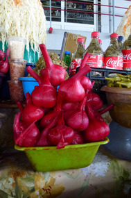 Red Pickled Garlic at GUM