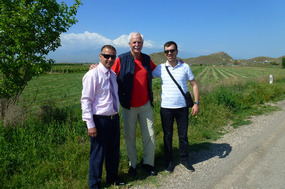 Hovik, Alan and David Near Khor Virap