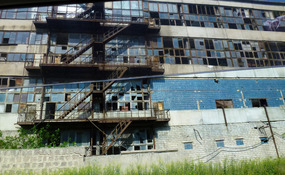 Sad State of Disrepair of a Former Soviet Factory