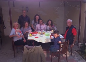With Hovik's Family at His Home in Yerevan