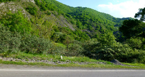 Pretty Mountainous Scenery Toward Akhaltsikhe