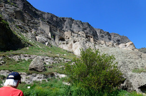 We Start The Long Climb Up to Vardzia