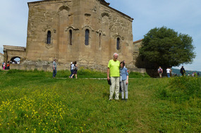 Alan and Keti Outside Jvari Monastery