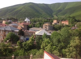 Morning Light on Sheki City