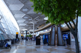 Waiting at the Check in Lounges, Baku Airport